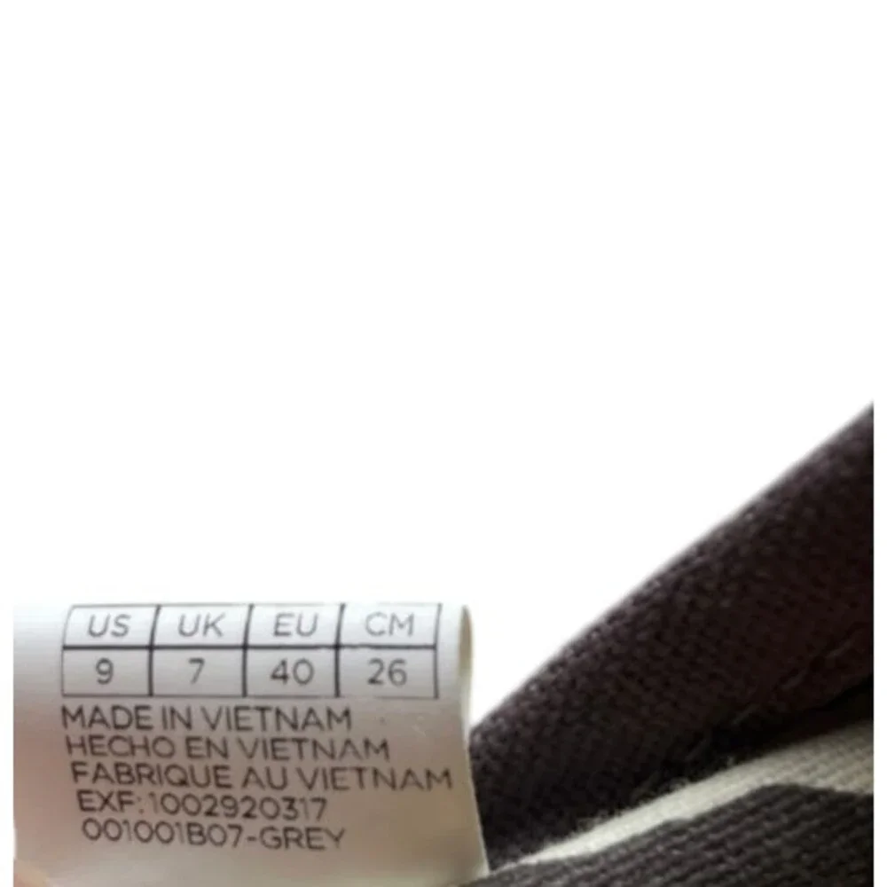 TOMS Shoes Alpargata Flat Women Size 9 Grey Solid Canvas Slip On Comfort Loafer